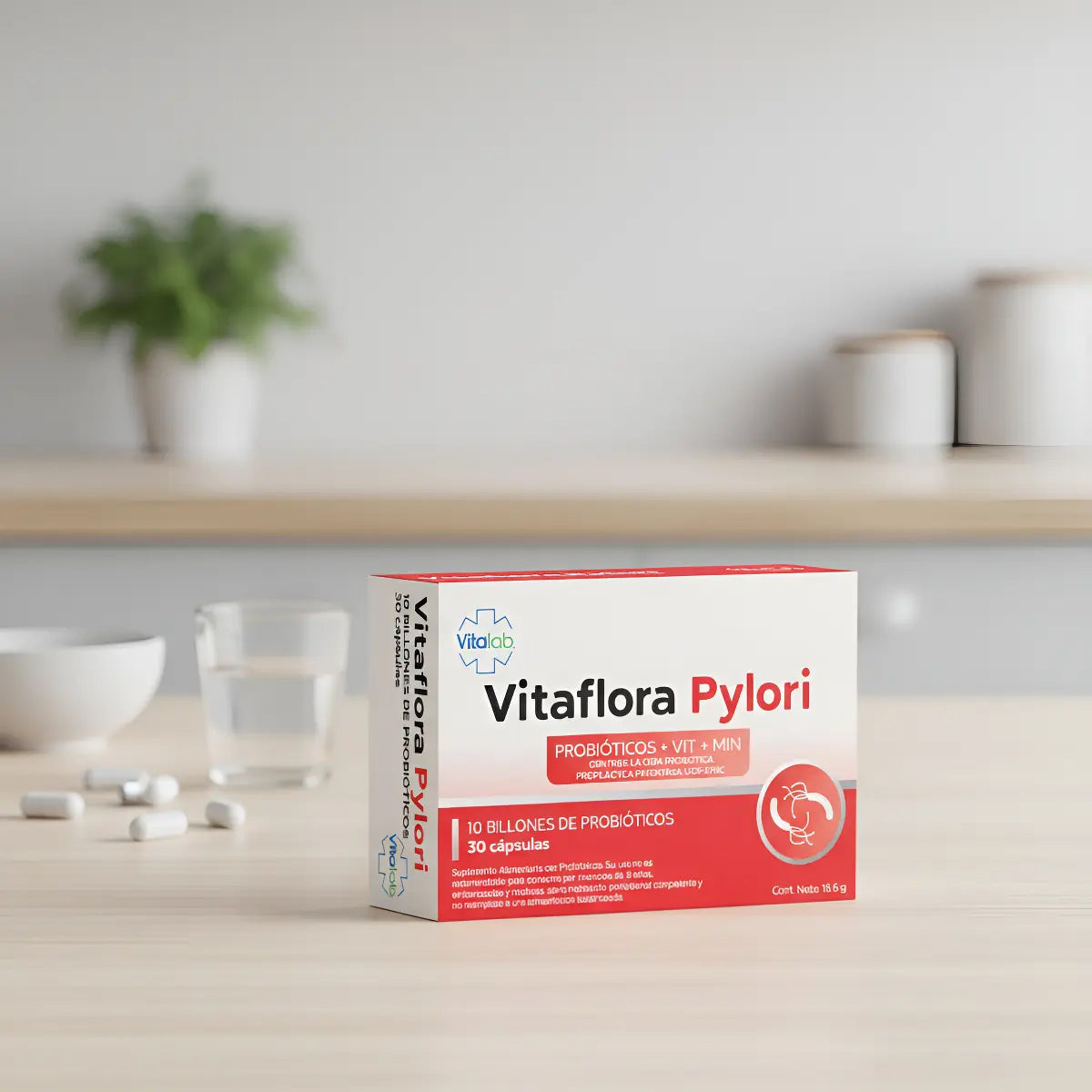 Vitaflora Pylori con Zinc y Magnesio Vitalab 30 Cáps