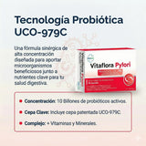 Vitaflora Pylori con Zinc y Magnesio Vitalab 30 Cáps