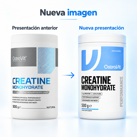 Creatina Monohidratada sin Sabor Ostrovit Pote 500g