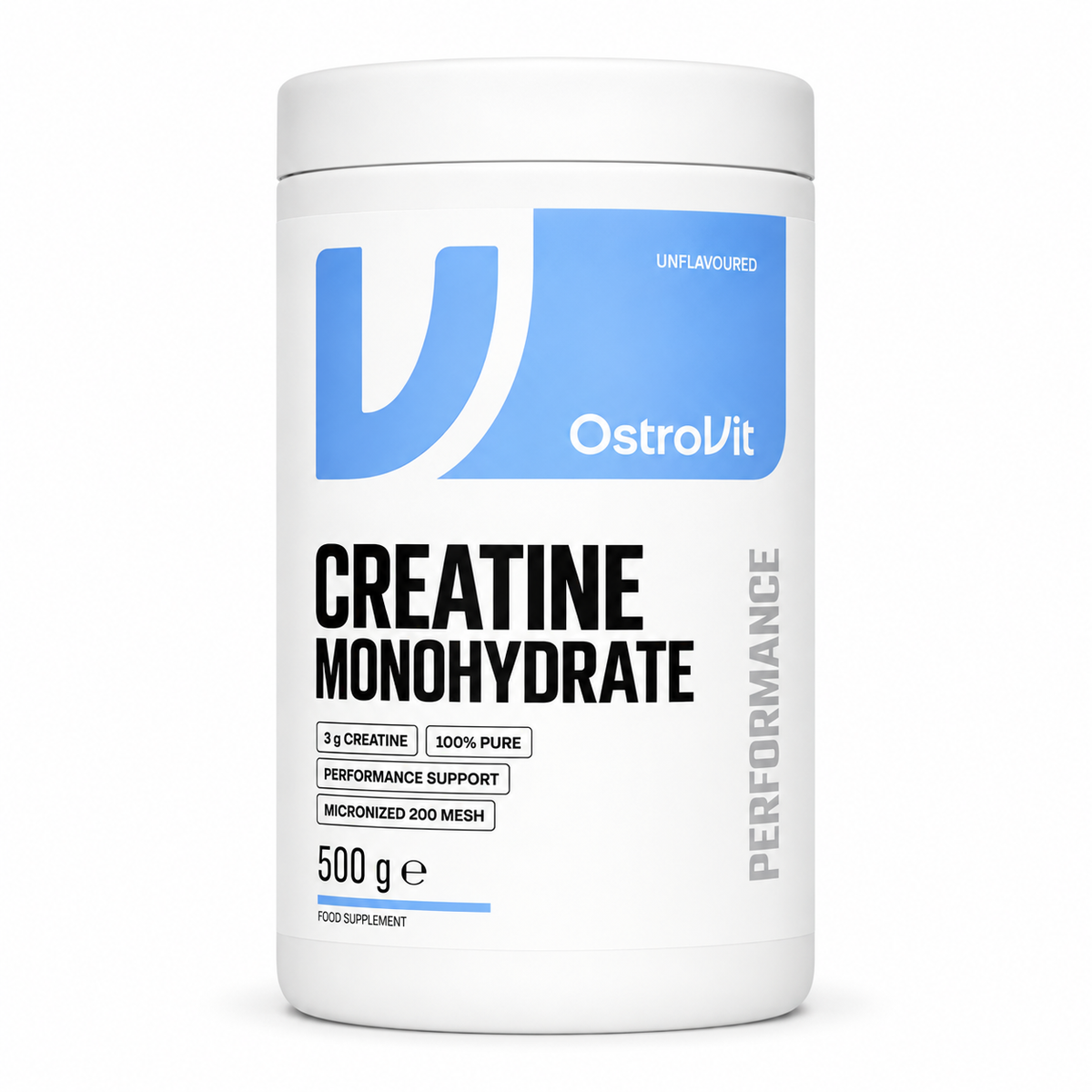 Creatina Monohidratada sin Sabor Ostrovit Pote 500g