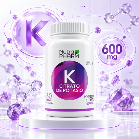 Citrato de Potasio Nutrapharm 60 Cáps