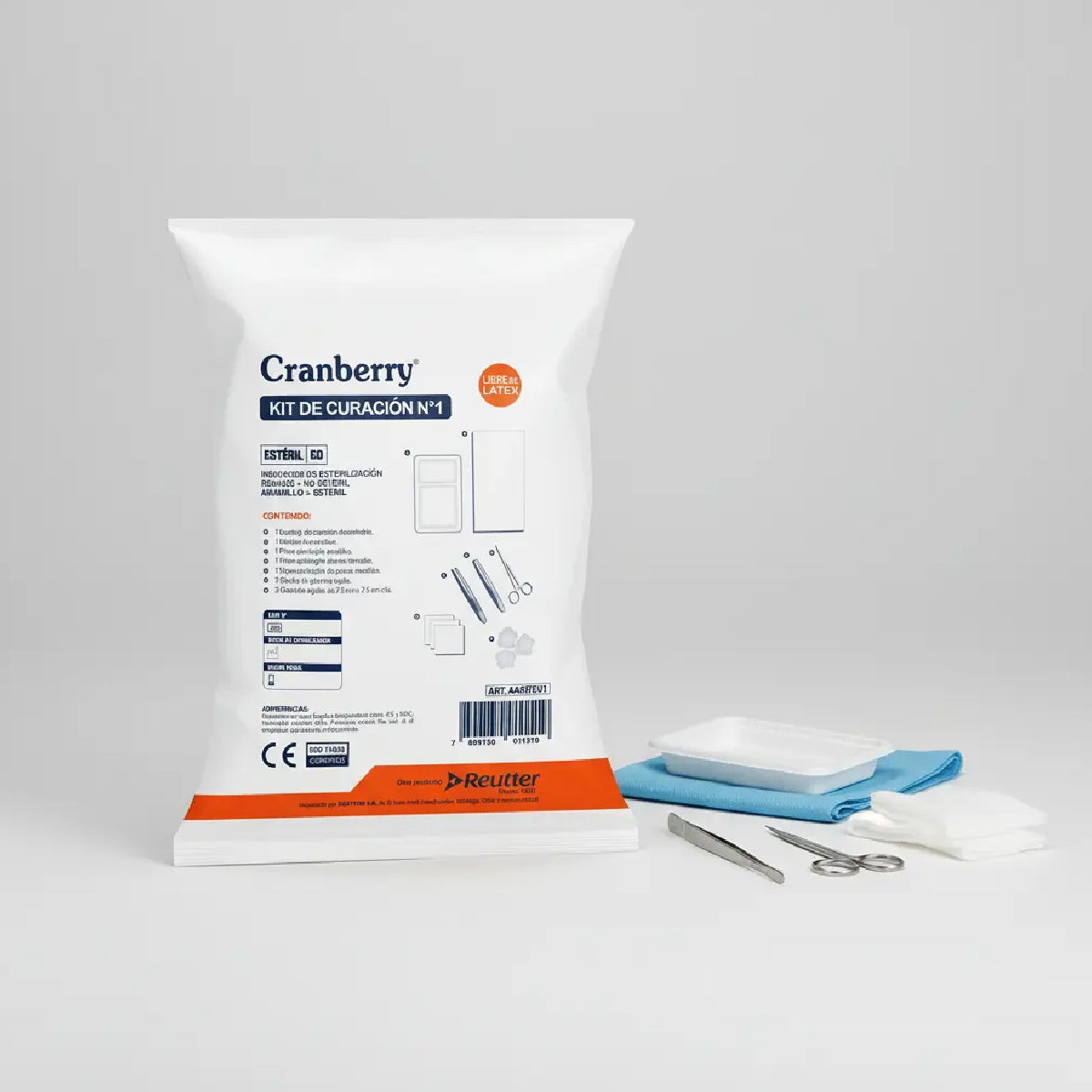 Kit de Curación Estéril Desechable Cranberry Nº1
