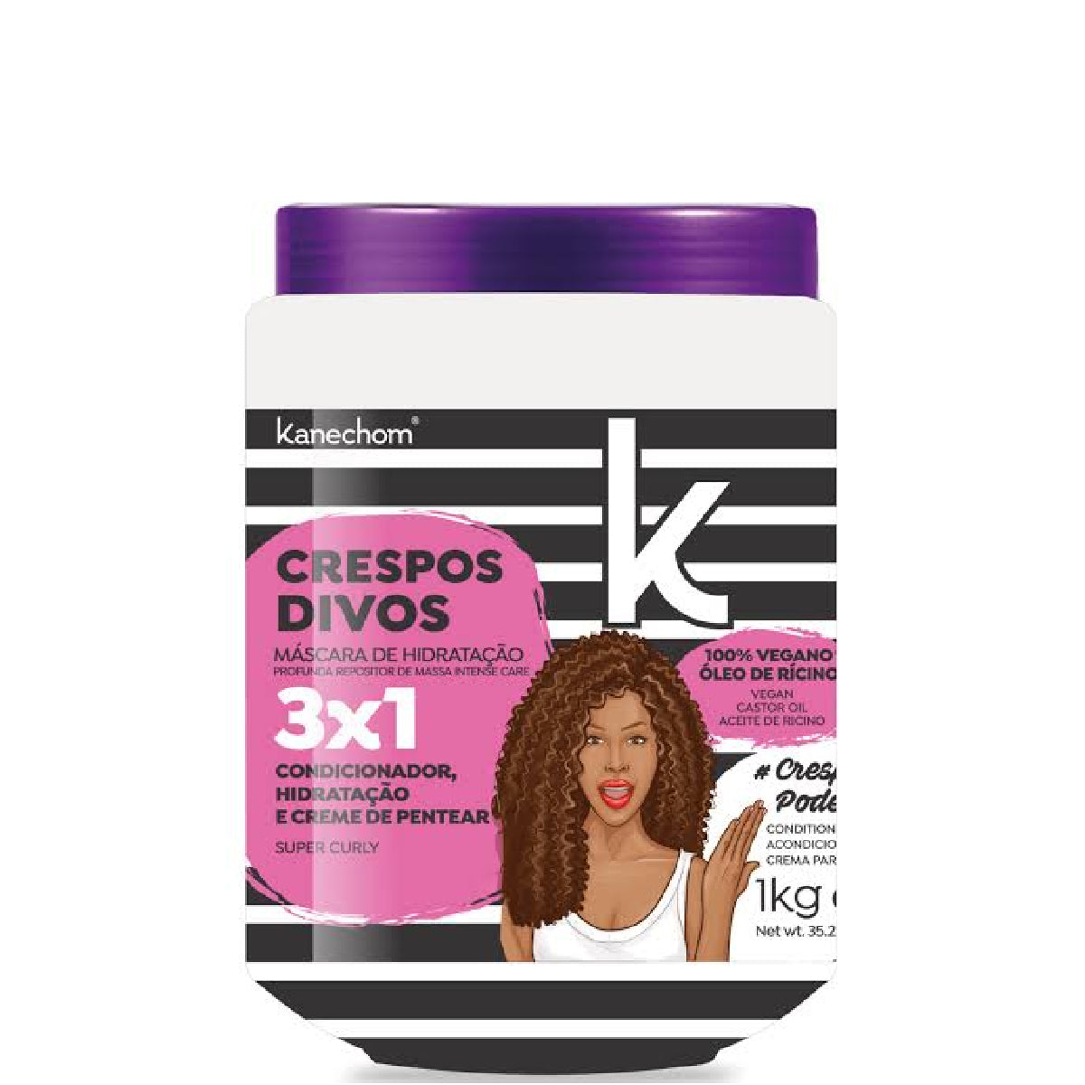 Máscara 3 en 1 Crespos Divos Kanechom 1 kg