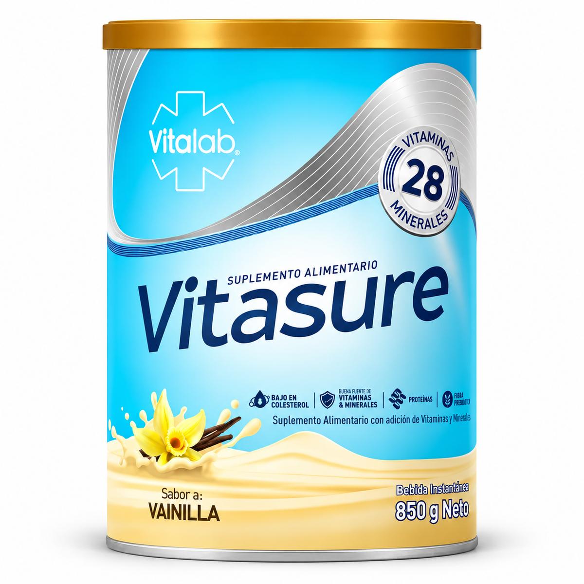 Vitasure Suplemento en Polvo Vitalab Vainilla 850 g