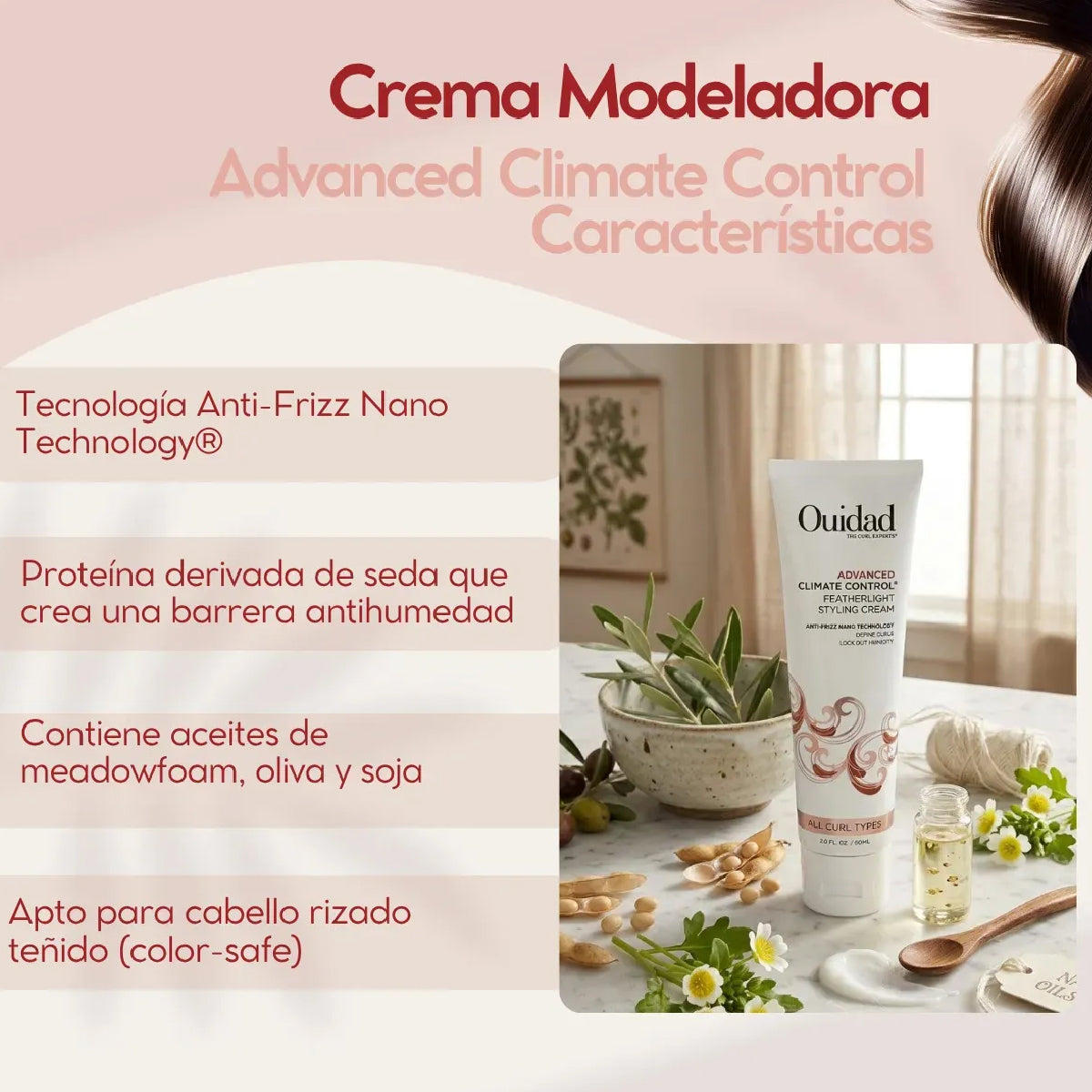 Crema Modeladora Advanced Climate Travel 60ml Ouidad