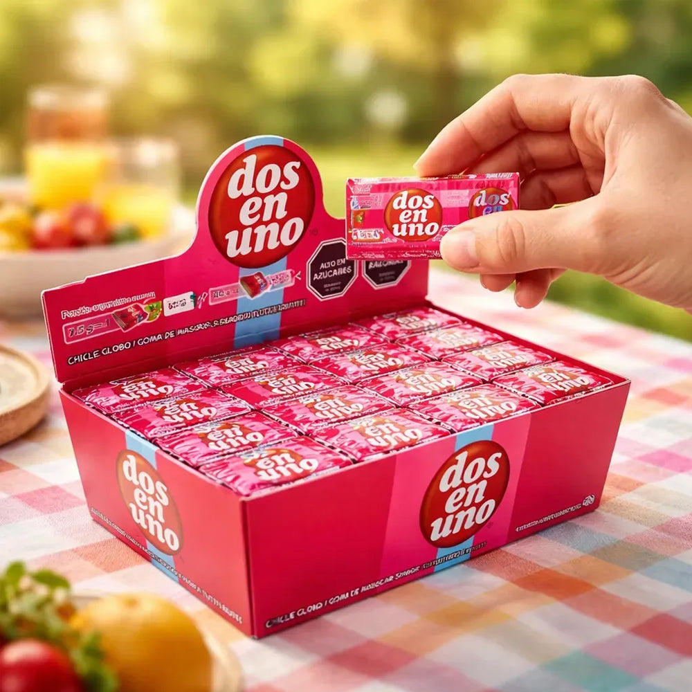 Chicle Dos En Uno Tutti Frutti Display 64 Unidades - Comercial Dada - Alimentos y Bebidas - vista 3