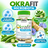 Quemador de Grasa Okrafit Microbiota Probiotix Nutrapharm 120 Cáps