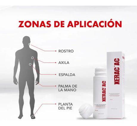 Solución Antitranspirante Hiperhidrosis Xerac Sin Fragancia 35 ml