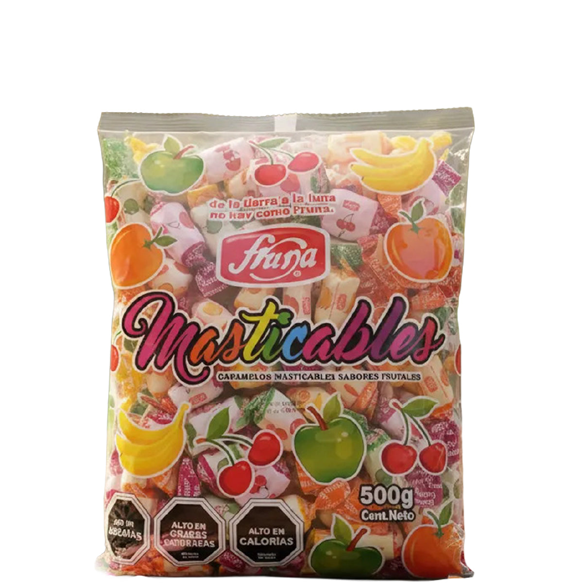 Caramelos Masticables Sabores Frutales Fruna 500 g