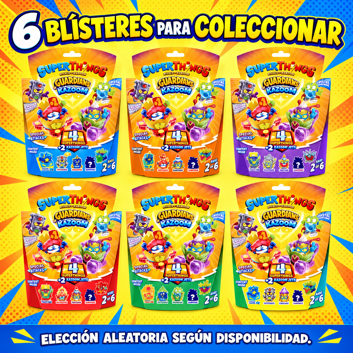 Super Zings Guardians Of Kazoom Blister 4 (4 Zings + 2 Jets)