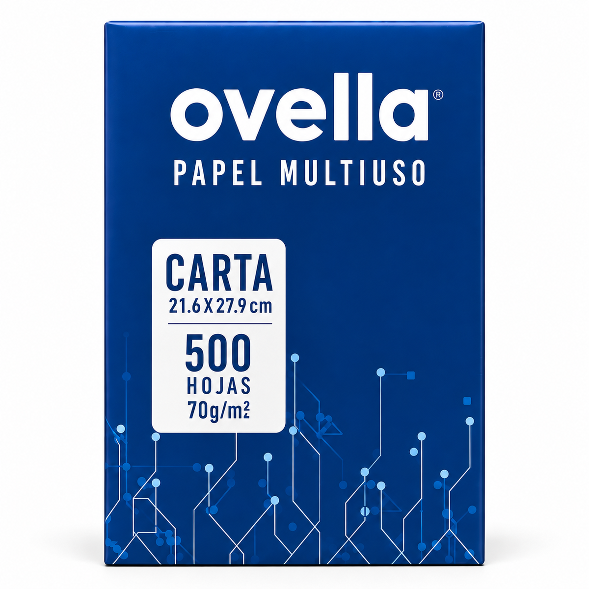 Resma Papel Bond Carta Ovella 70 g/m² 500 Hojas