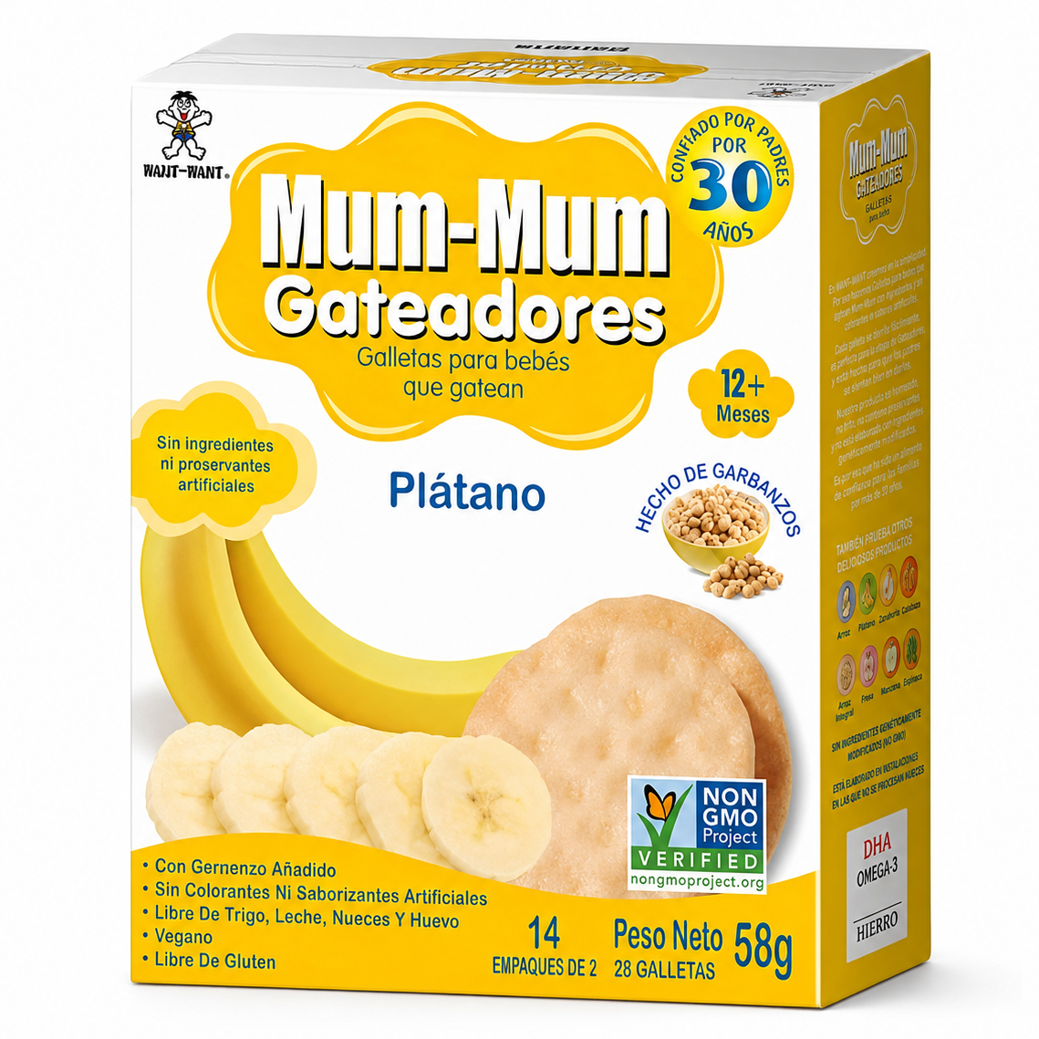 Galletas Crawler Mum-Mum Banana 58 g