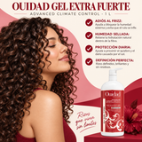 Gel Definidor de Rizos Fijación Extra Fuerte Ouidad 1 Litro
