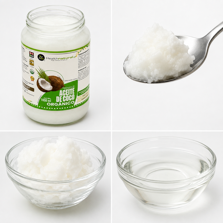 Aceite de Coco Orgánico Extra Virgen Health Natural 1 Litro