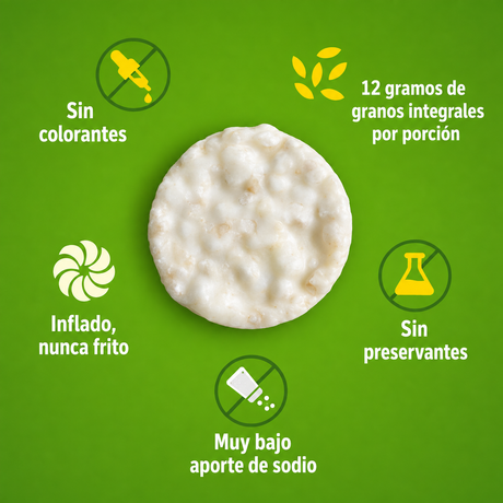 Galletas de Arroz Integral Mizos Sabor Yogur Limón Caja 28 Un de 25 g