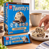 Barras de Proteína Twenty's Cookies and Cream 4 Un de 60 g