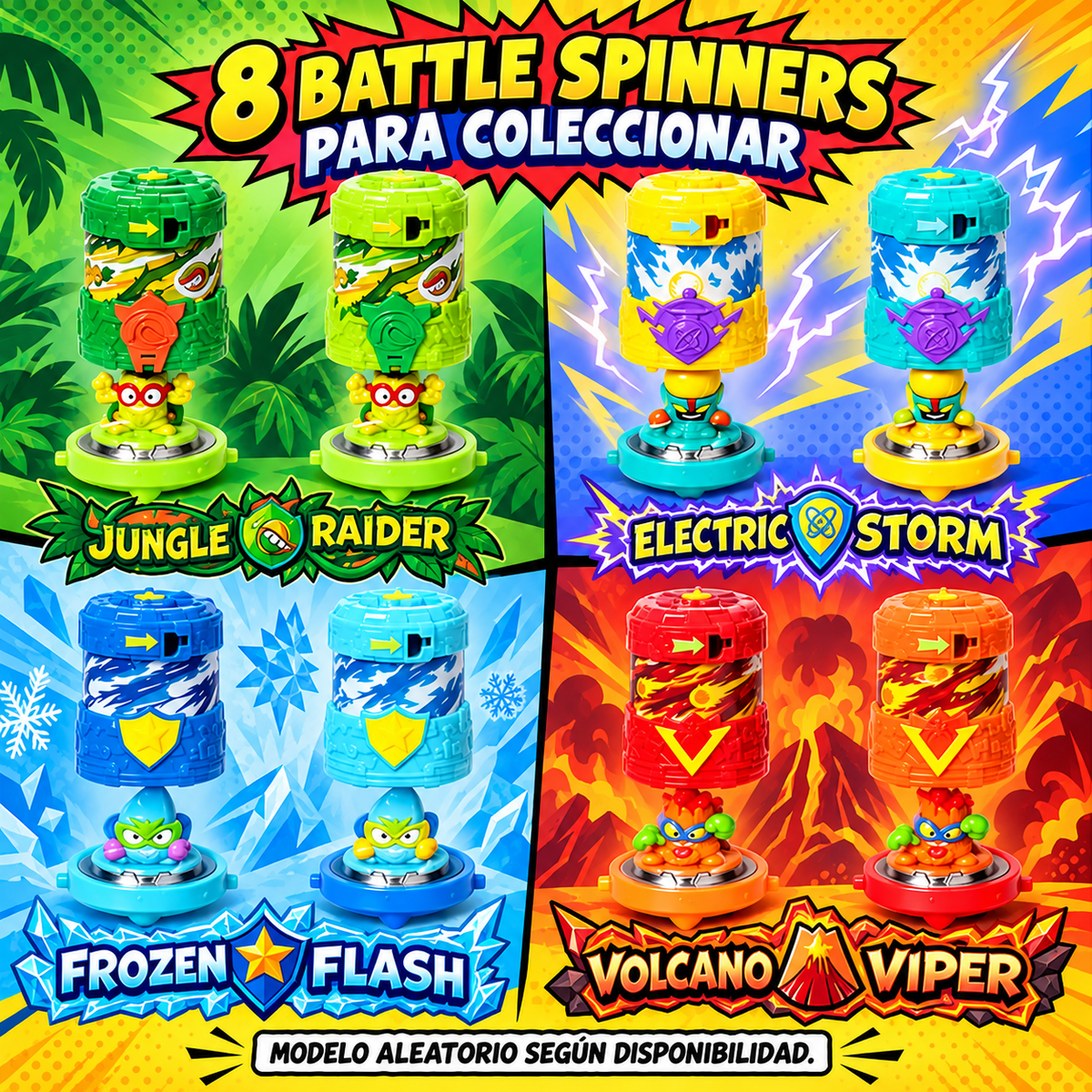 Super Zings Spinners (1 Spinner + 1 Zing Exclusivo)
