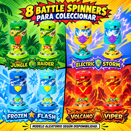 Super Zings Spinners (1 Spinner + 1 Zing Exclusivo)