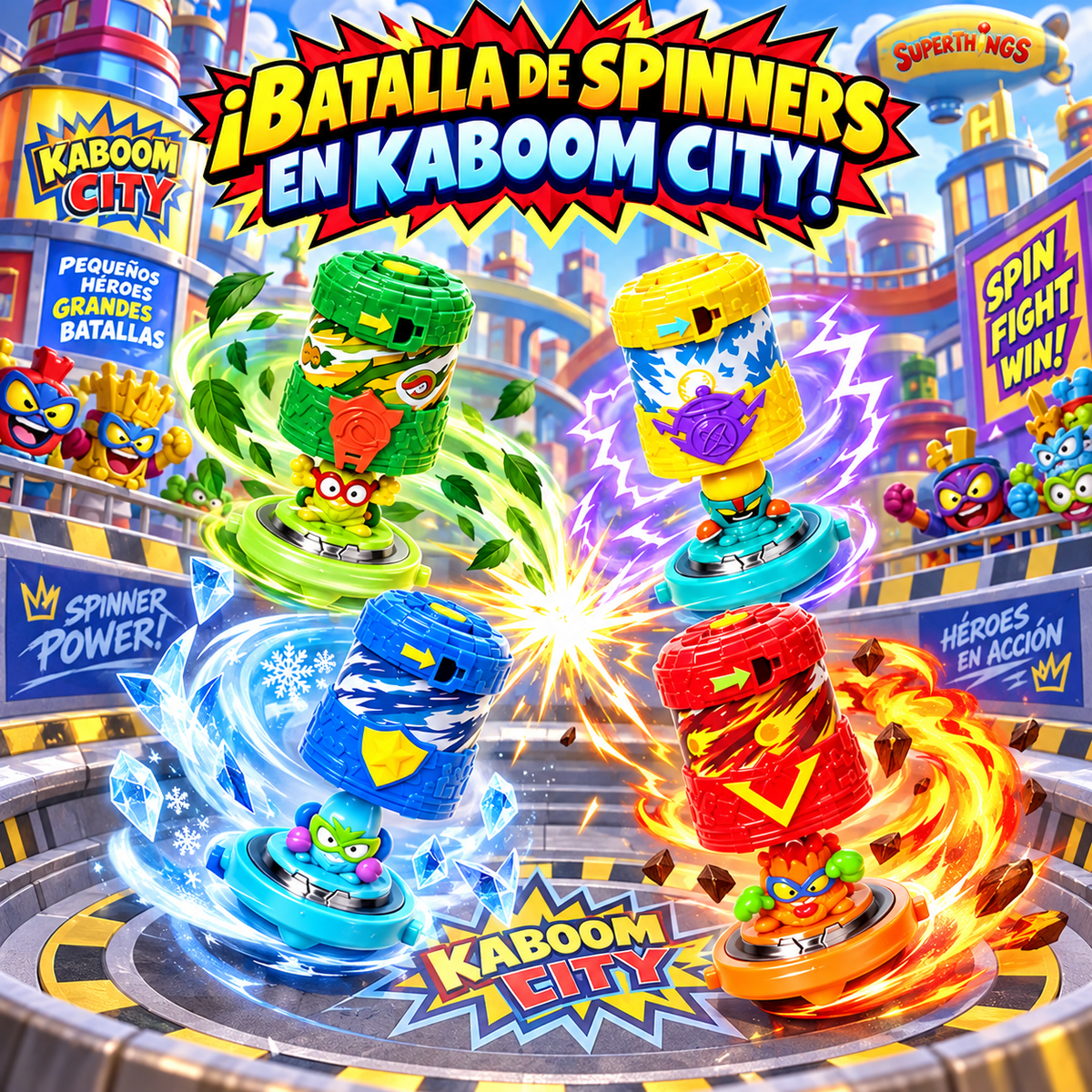 Super Zings Spinners (1 Spinner + 1 Zing Exclusivo)
