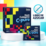 Multi Colágeno en Polvo C-PURE Sabor Guayaba NutraPharm 30 Sachets