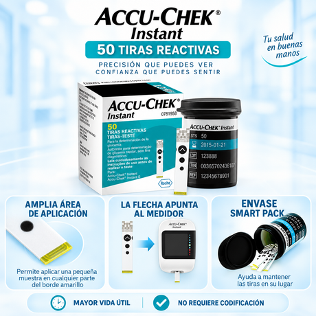 Tiras Reactivas Accu-Chek Instant 50 Un