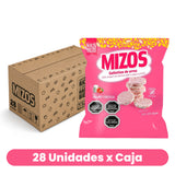 Galletas de Arroz con Cobertura de Yogurt Frutilla Mizos Caja 28 Un de 25 g