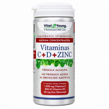 Vitamina C + D + Zinc Vital & Young 60 Cáps
