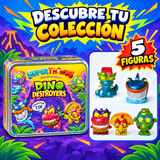 Super Zings Dino Destroyers Lata con 5 Figuras Exclusivas