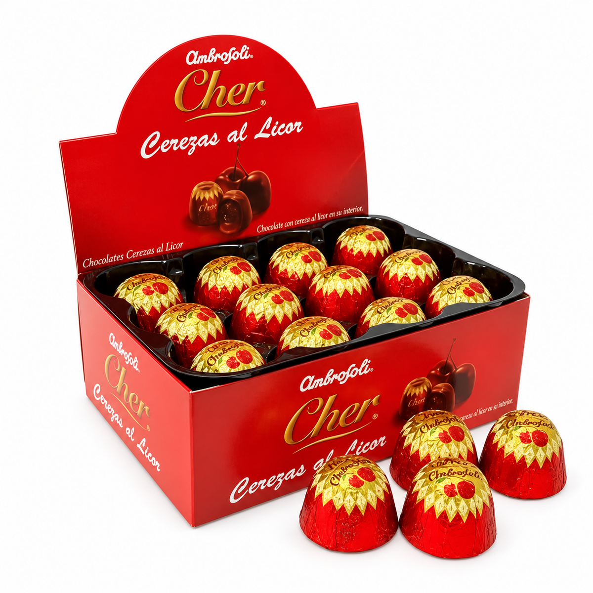Bombones Cerezas al Coñac Ambrosoli 24 Un