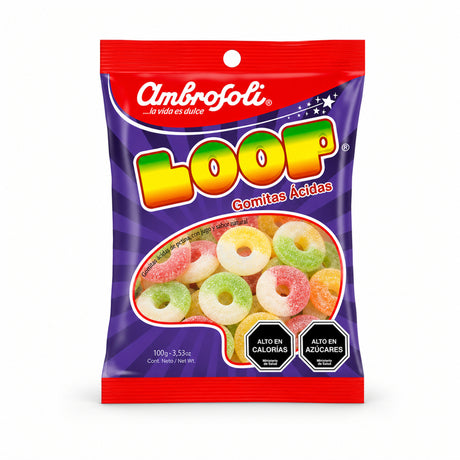 Gomitas Ácidas Loop Ambrosoli 20 Un de 25 g