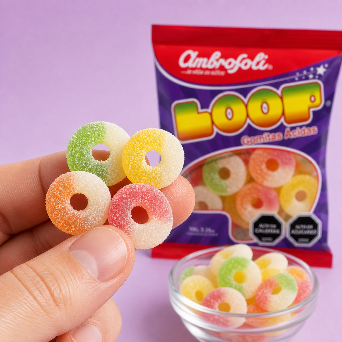 Gomitas Ácidas Loop Ambrosoli 20 Un de 25 g