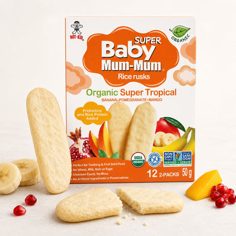 Galletas de Arroz Orgánicas Baby Mum-Mum Super Tropical 50g