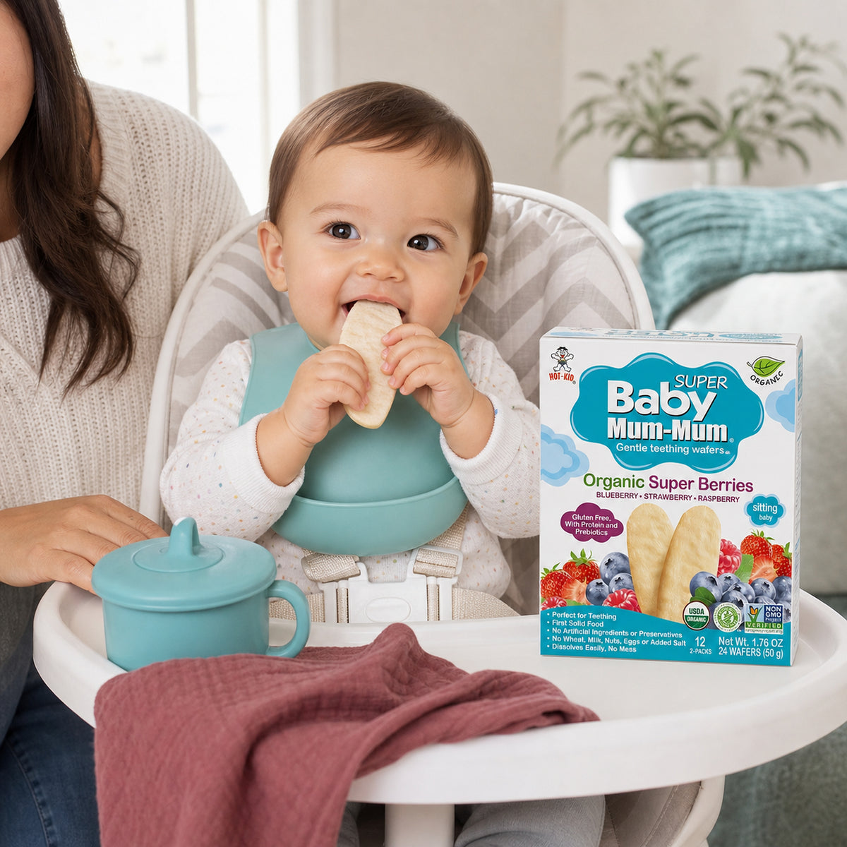 Galletas de Arroz Orgánicas Baby Mum-Mum Berries 50g