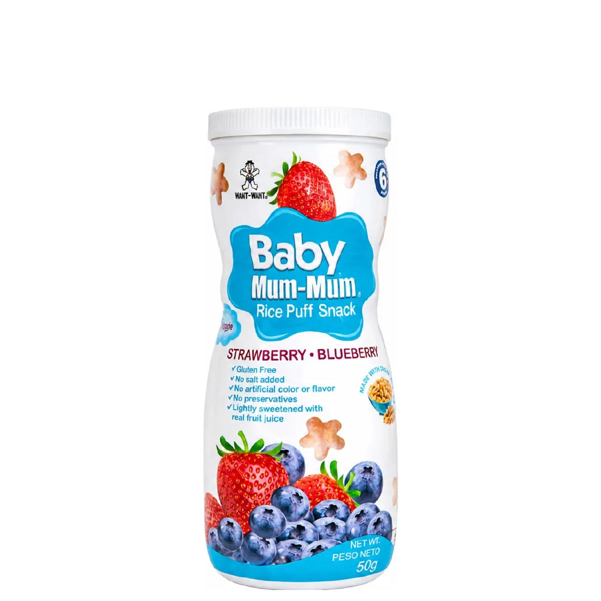 Cereal de Arroz Frutilla y Arándano Baby Mum-Mum 50 g