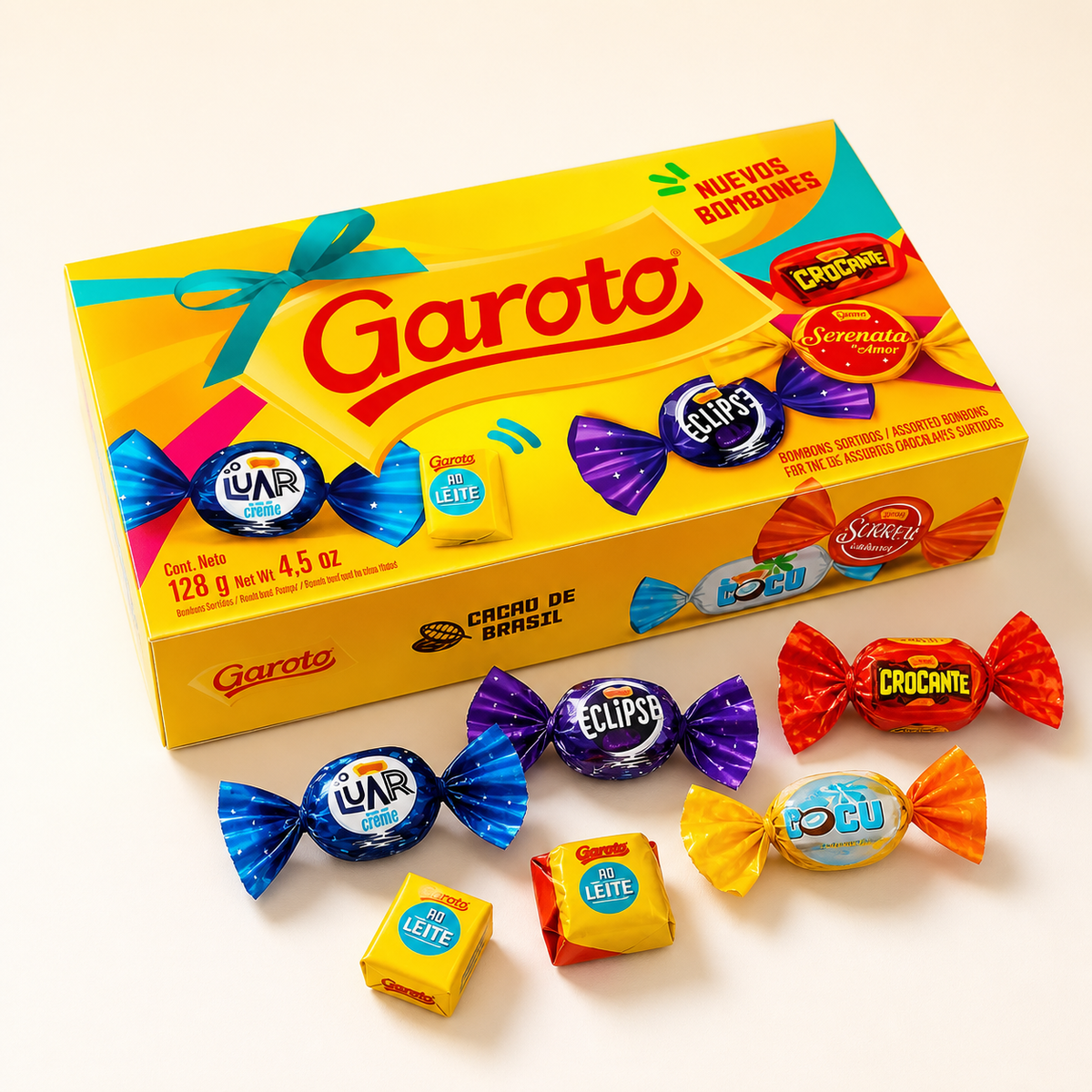 Bombones de Chocolate Garoto Surtidos 128 g