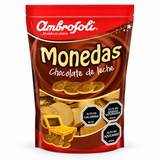 Monedas de Chocolate con Leche Ambrosoli Bolsa 30 Un
