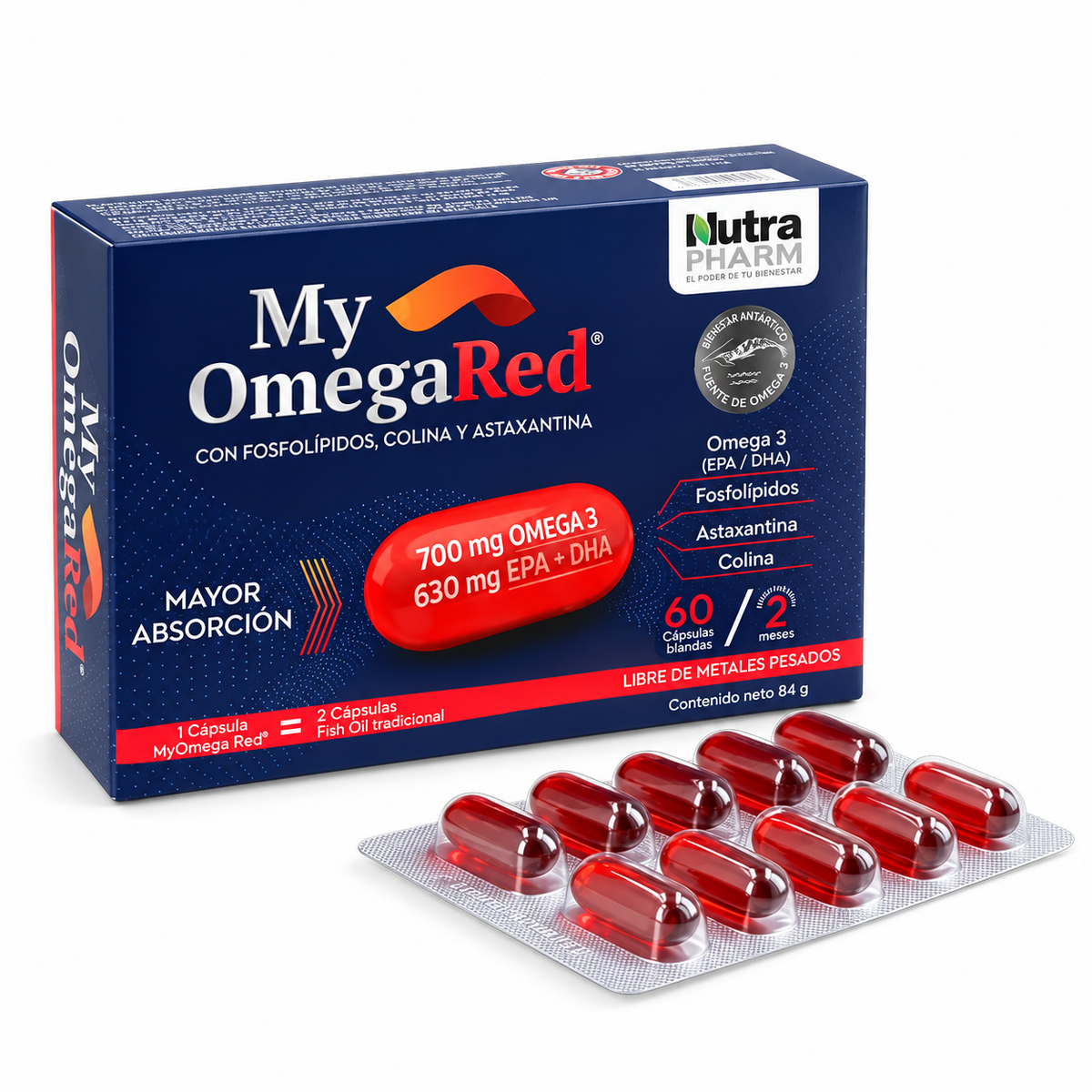 My Omegared Omega 3 Nutrapharm 60 Caps