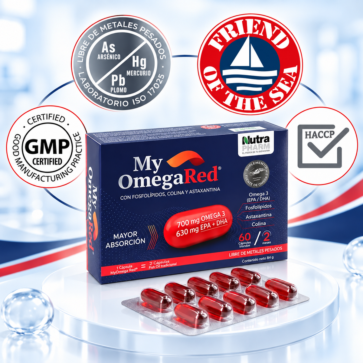 My Omegared Omega 3 Nutrapharm 60 Caps