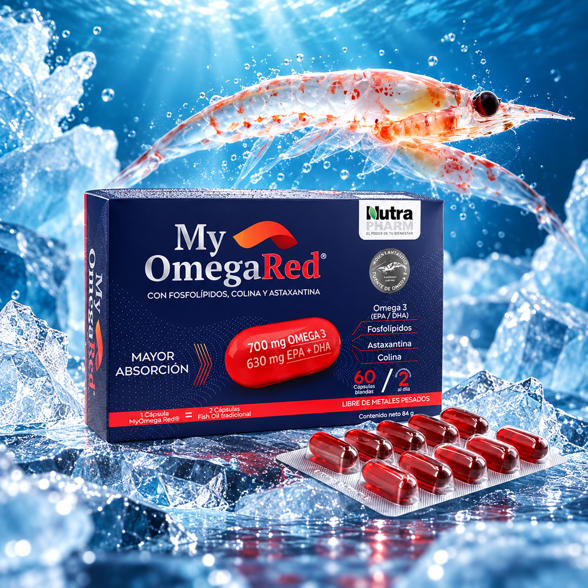 My Omegared Omega 3 Nutrapharm 60 Caps