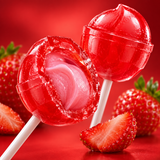 Chupete de Caramelo Bon Bon Bum Sabor Fresa Bolsa 24 Un