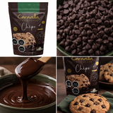 Cobertura De Chocolate Chips Caravella Semi Amargo 1 kg