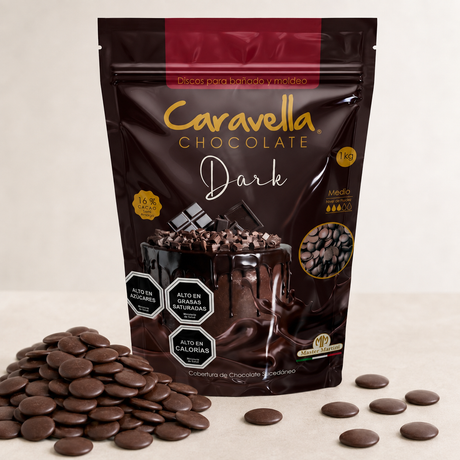Cobertura De Chocolate Dark Caravella 1 kg