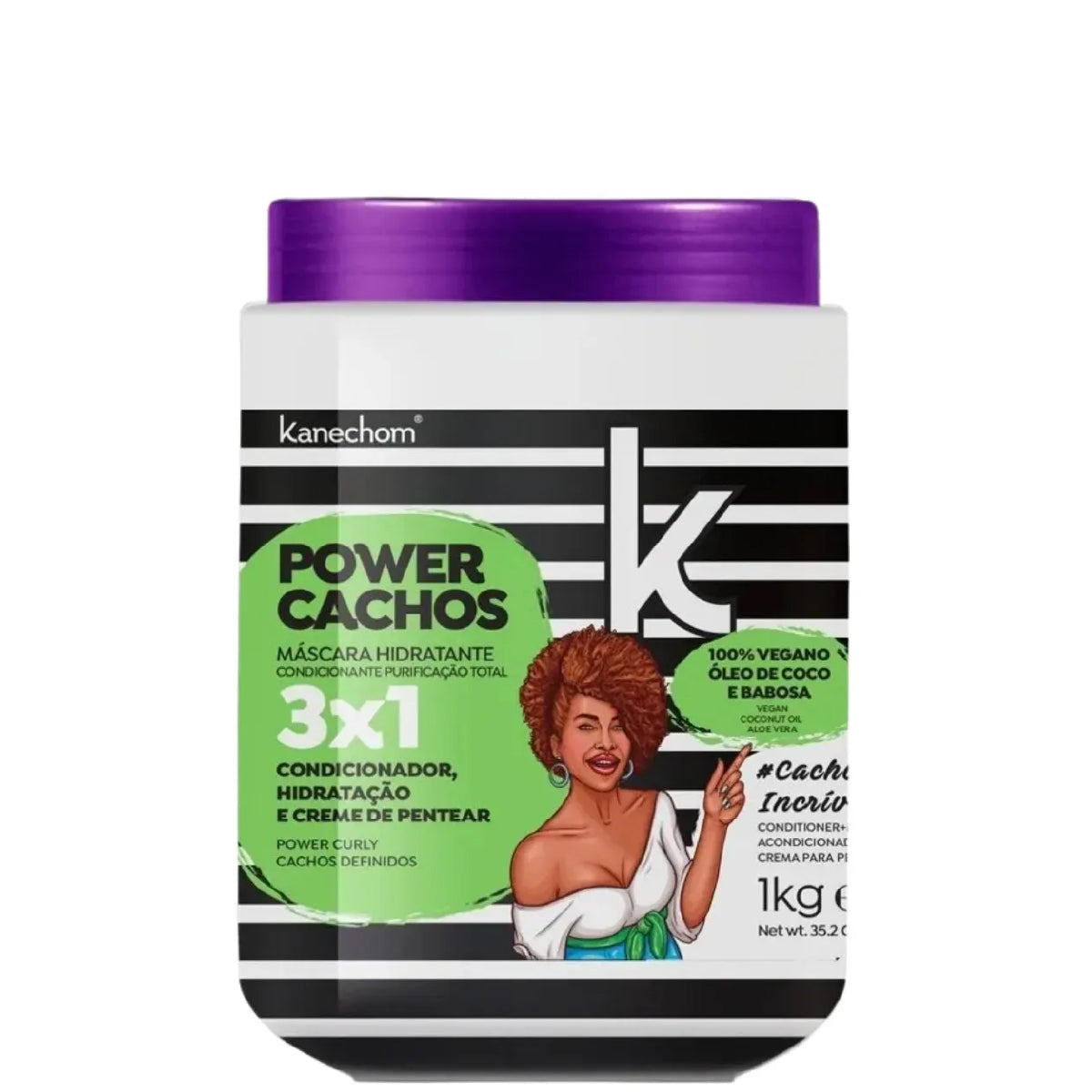 Máscara de Hidratación 3 en 1 Kanechom Power Cachos 1 kg