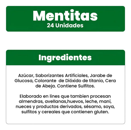 Caramelos Mentitas Ambrosoli 24 Un