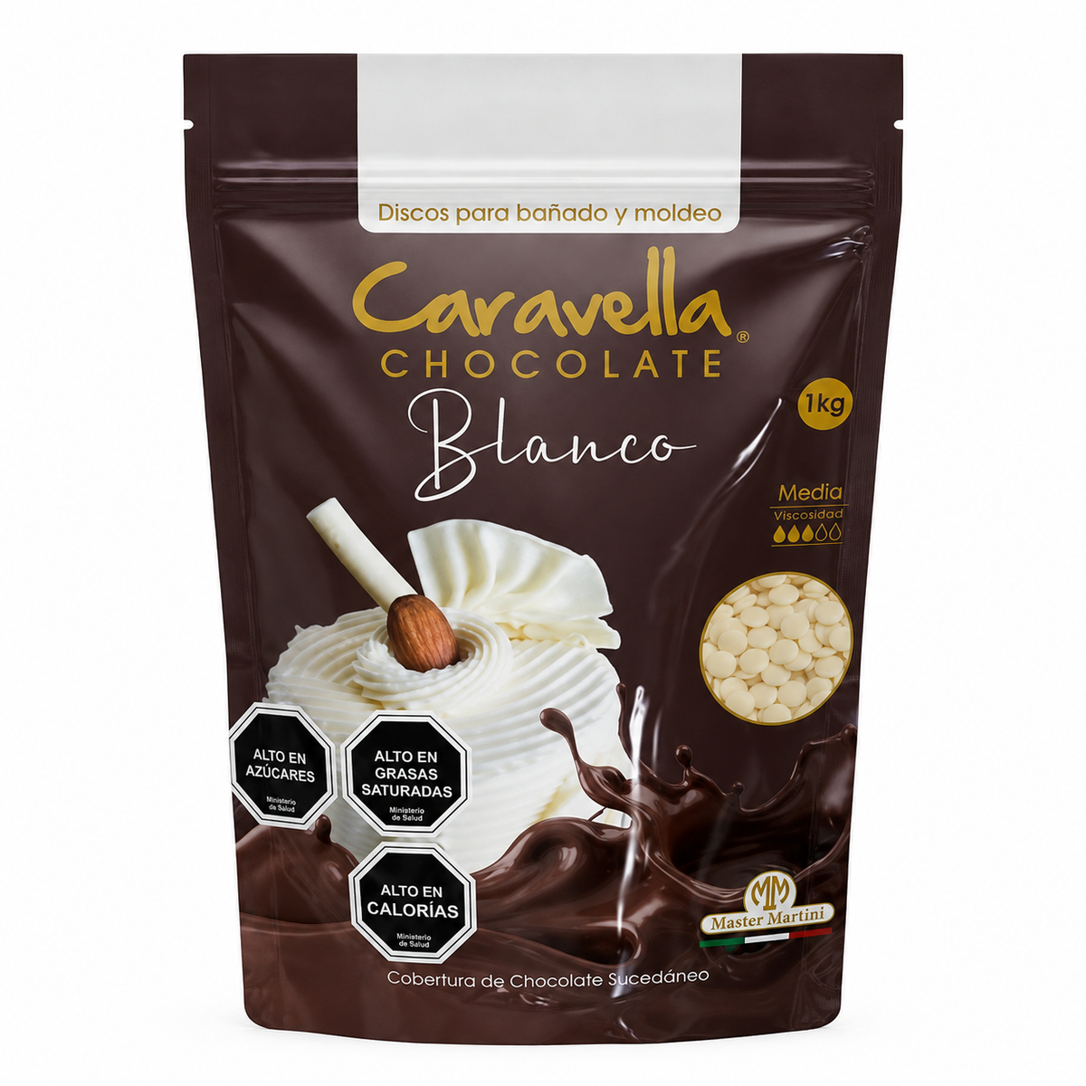 Cobertura De Chocolate Blanco Caravella 1 kg