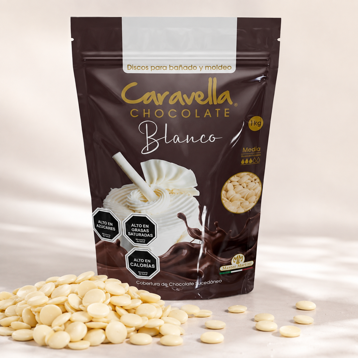 Cobertura De Chocolate Blanco Caravella 1 kg