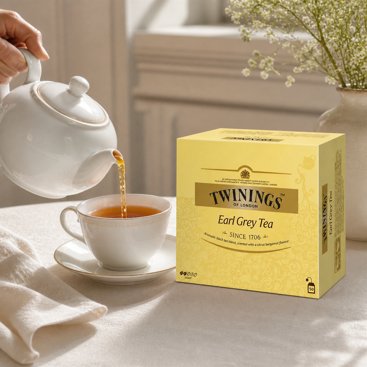 Té Earl Grey Twinings 50 Bolsitas