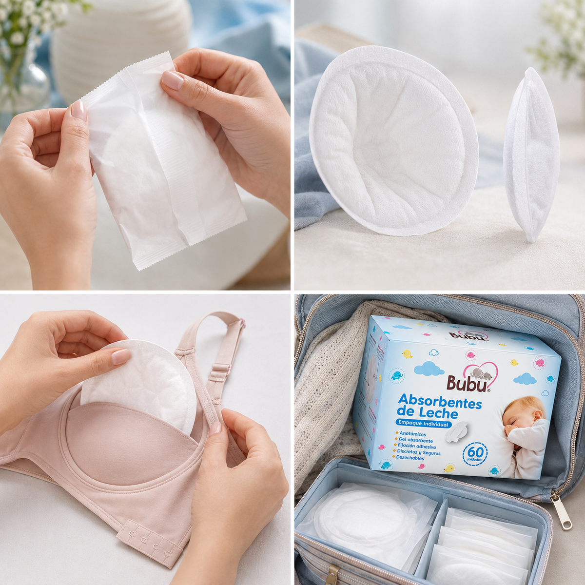 Absorbentes de Leche Bubu 60 Un