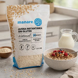 Avena Integral Instantánea Sin Gluten Manare 800 g