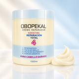 Crema Capilar Keratina Reparación Total 4 Obopekal 1000 ml